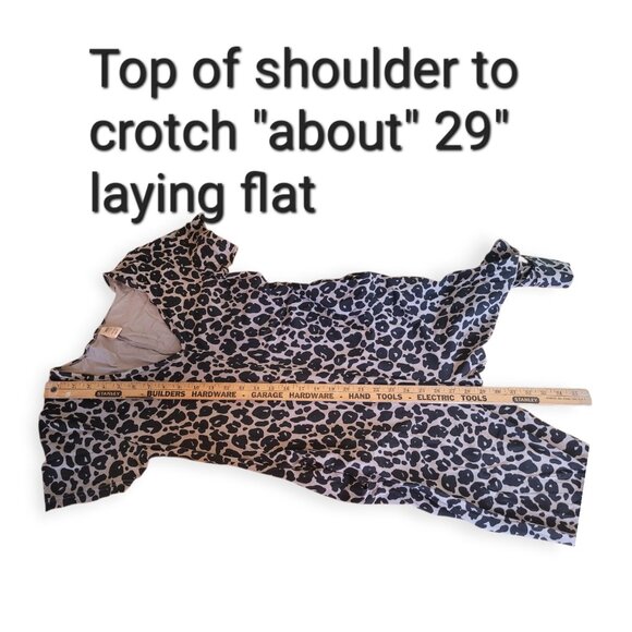 Smash Tess Lexi Leopard Sunday Romper XXS Bamboo Cotton Canadian Made Cozy - Picture 9 of 9